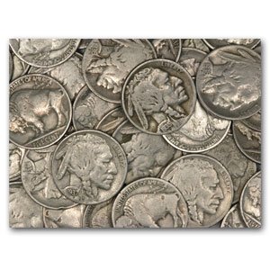Lot of 10 Different Date Buffalo Nickels