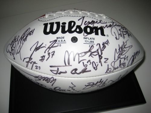 2001 Raiders Team Ball 2 autographed football