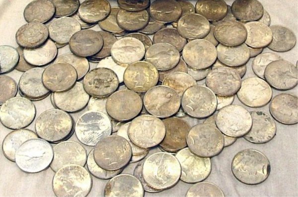 Lot of 40 Peace Silver Dollars-