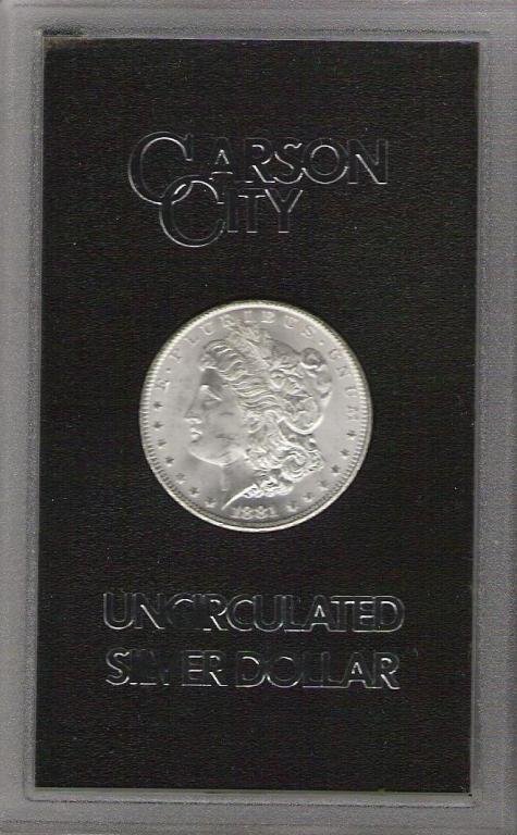 1881 CC GSA Morgan Silver Dollar