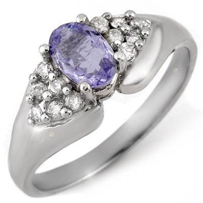 Fine 0.90 ctw Diamond Tanzanite Ring