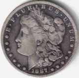 Lot of 100 Morgan Silver Dollars- 1878-1921 -G-AU: A lot with 100 various date and mint Morgans- mostly xf plus, some g and au as well.