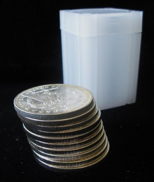 Lot of 10 BU Morgan Silver Dollars: A lot with 10 BU ms-60-63 Morgan Silver Dollars. Various dates and monts. All are BEAUTIFUL WHITE!-All of our lots are US Asset Forfeiture & Seizures Acquisitions. Fresh to the market items, non aucti