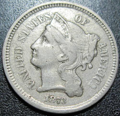 III Cent Nickel- Random Date 1860-70s: 3 Cent nickel- random date- circulated- All of our lots are US Asset Forfeiture & Seizures Acquisitions. Fresh to the market items, non auction circuit merchandise. Investment opportunity- Please view