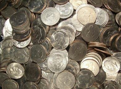 Lot of 100 Ike Dollars: A lot woth 100 Eisenhower dollars. 1972-79 date range. Various conditions.