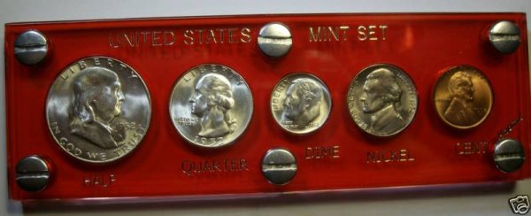 1952 S Mint Set- In Original Holder: Nice Gem Uncirculated 1952-s Set