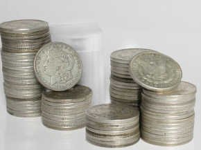 A Random date mint Morgan Silver dollar from cache