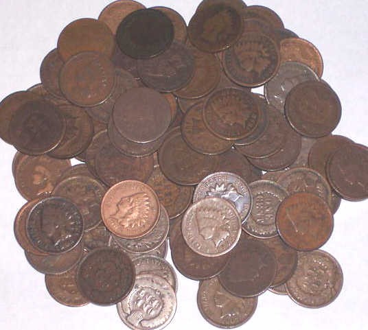 Lot of 50 Indian Head Cents- Circulated: A lot of 50 circulated IH cents. Items are from photo. Please review the bidding and payment procedure. Your bid is a contract