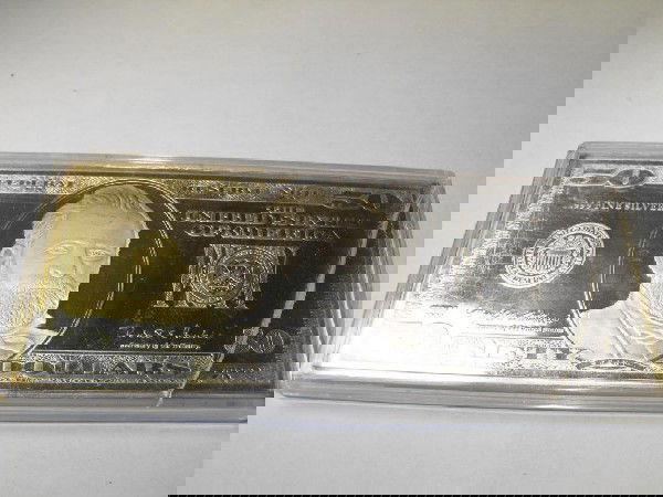 4 Troy Ounces- .999 $ 50 Dollar Bill: As shown