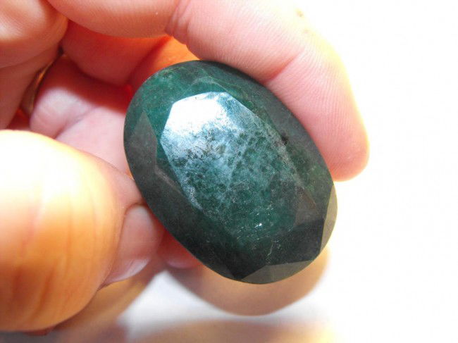 190.85 ct. Emerald Gemstone: This gem has been naturally mined from the earth. It is not a synthetic stone, it is areal mother nature made item. Any treatments are done so in accordance with the accepted practices within the indu