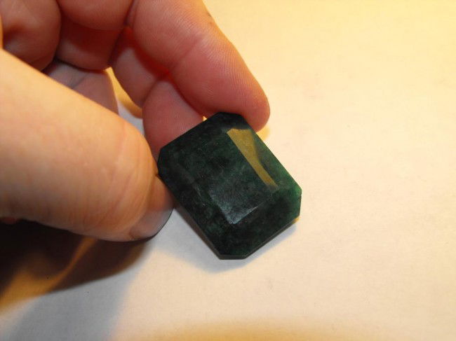 69.25 ct. Emerald Gemstone: This gem has been naturally mined from the earth. It is not a synthetic stone, it is areal mother nature made item. Any treatments are done so in accordance with the accepted practices within the indu