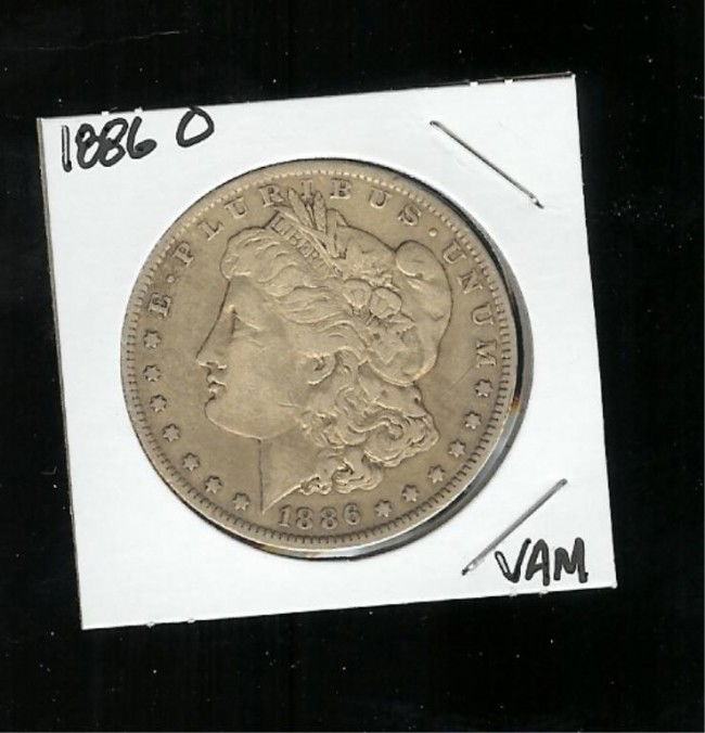 1886 O VAM Morgan - Circulated: We offer at auction some of the best quality tangible assets. We strive to make your bidding experience the best on the net. Weekly sales of large bulk lots, individual lots and simply the most offeri