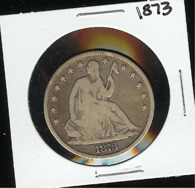 1873 Seated Liberty Half Dollar: We offer at auction some of the best quality tangible assets. We strive to make your bidding experience the best on the net. Weekly sales of large bulk lots, individual lots and simply the most offeri