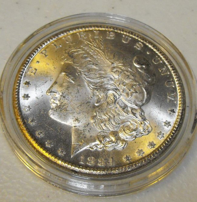 1884 Carson City UNC Morgan - KEY: This item has been placed into slab/holder/2x 2 by a third party prior to it being listed by us, we do not know the grades of the items.Evaluation should be based upon visual inspection via photo- Thi