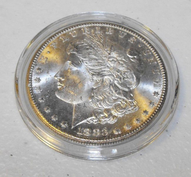 1883 Carson City UNC Morgan - Key: This item has been placed into slab/holder/2x 2 by a third party prior to it being listed by us, we do not know the grades of the items.Evaluation should be based upon visual inspection via photo- Thi