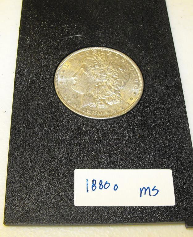 1880 S MS Morgan: This item has been placed into slab/holder/2x 2 by a third party prior to it being listed by us, we do not know the grades of the items.Evaluation should be based upon visual inspection via photo- Thi