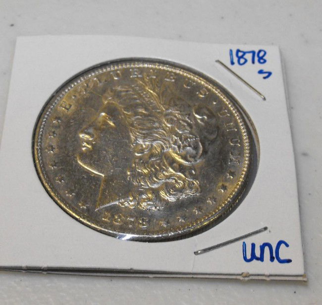 1878 S Better Date UNC Morgan: This item has been placed into slab/holder/2x 2 by a third party prior to it being listed by us, we do not know the grades of the items.Evaluation should be based upon visual inspection via photo- Thi