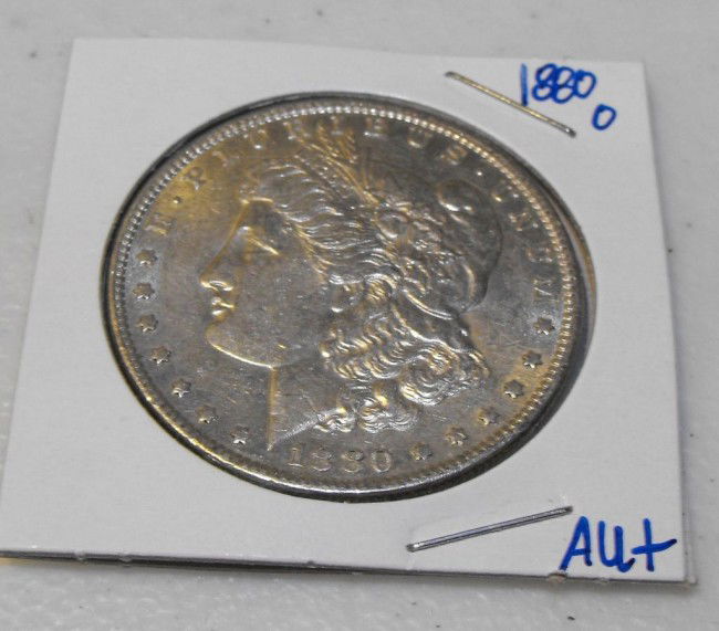 1880 o AU Plus Morgan: This item has been placed into slab/holder/2x 2 by a third party prior to it being listed by us, we do not know the grades of the items.Evaluation should be based upon visual inspection via photo- Thi