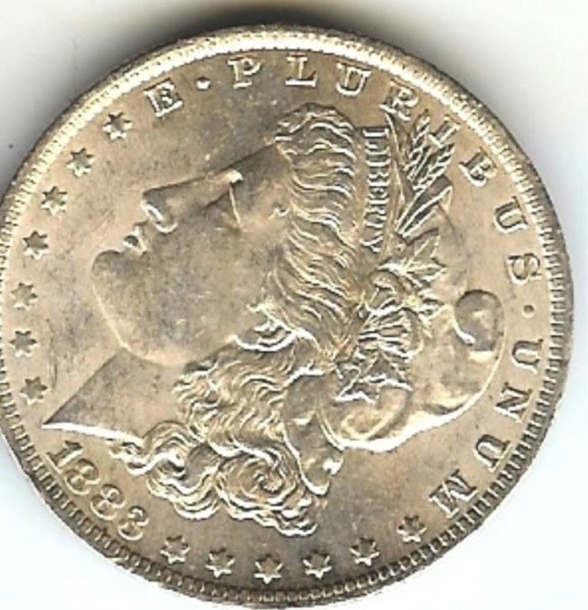 1883 Morgan Silver Dollar: This lot is as shown and graded by the previous owner, whether it is hand graded or by a recognized company. This is the exact item you will be sent.DescriptionDescriptionDescriptionDescription