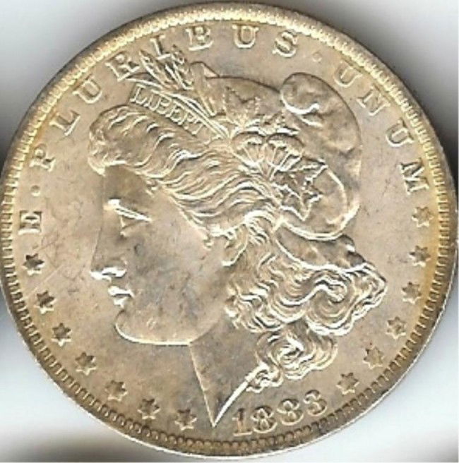 1883 Morgan Silver Dollar: This lot is as shown and graded by the previous owner, whether it is hand graded or by a recognized company. This is the exact item you will be sent.DescriptionDescriptionDescriptionDescription