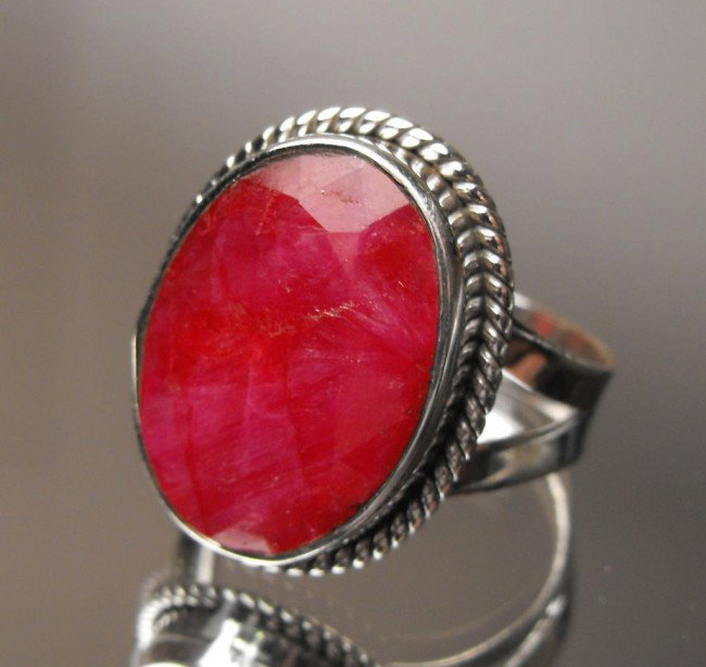 9.78 ct Ruby Ring Sterling $ 2700 GG GIA: This item was appraised with the gemstone in mount. Each gemstone has been evaluated on a case by case basis, some stones are higher quality than others and will be more valuable than larger stones of