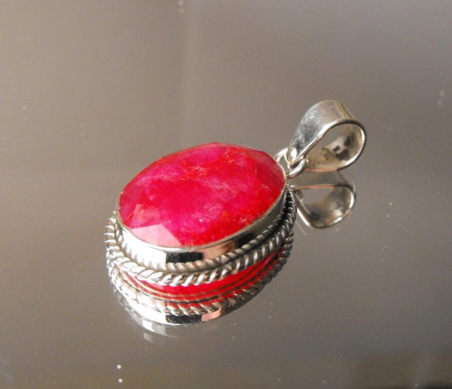 9.02 ct Ruby Pendant Sterling $ 2.3K GG GIA: This item was appraised with the gemstone in mount. Each gemstone has been evaluated on a case by case basis, some stones are higher quality than others and will be more valuable than larger stones of