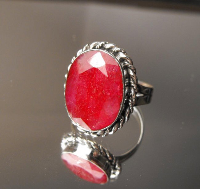 8.63 ct Ruby Ring Sterling $ 2.5K GG GIA: This item was appraised with the gemstone in mount. Each gemstone has been evaluated on a case by case basis, some stones are higher quality than others and will be more valuable than larger stones of