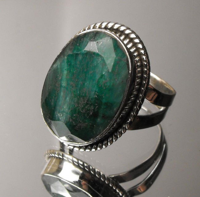 7.96 ct Emerald Ring Sterling $1760 GG GIA: This item was appraised with the gemstone in mount. Each gemstone has been evaluated on a case by case basis, some stones are higher quality than others and will be more valuable than larger stones of