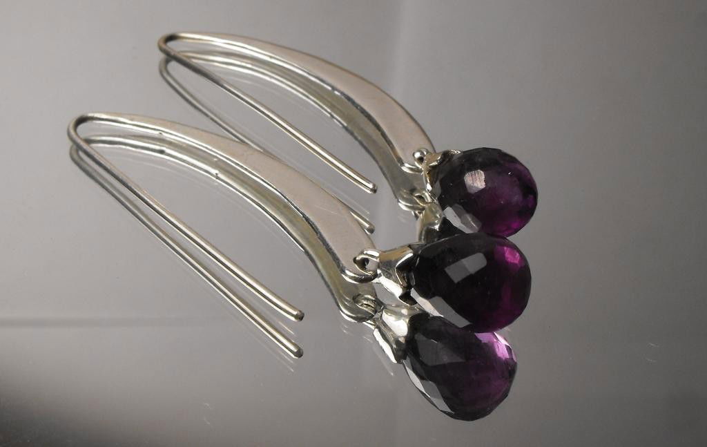 6.20 tcw Amethyst Brio's E/R Sterling $ 575 GG GI: This item was appraised with the gemstone in mount. Each gemstone has been evaluated on a case by case basis, some stones are higher quality than others and will be more valuable than larger stones of
