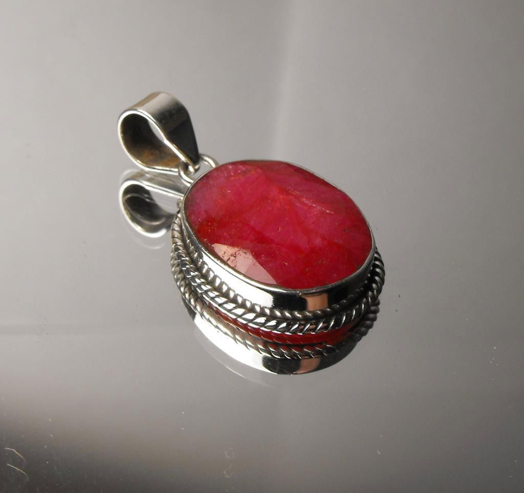 8.76 ct Ruby pendant Sterling $ 1250 GG GIA: This item was appraised with the gemstone in mount. Each gemstone has been evaluated on a case by case basis, some stones are higher quality than others and will be more valuable than larger stones of