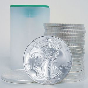 Lot of (20) US Silver Eagles - In Roll: We offer at auction some of the best quality tangible assets. We strive to make your bidding experience the best on the net. Weekly sales of large bulk lots, individual lots and simply the most offeri
