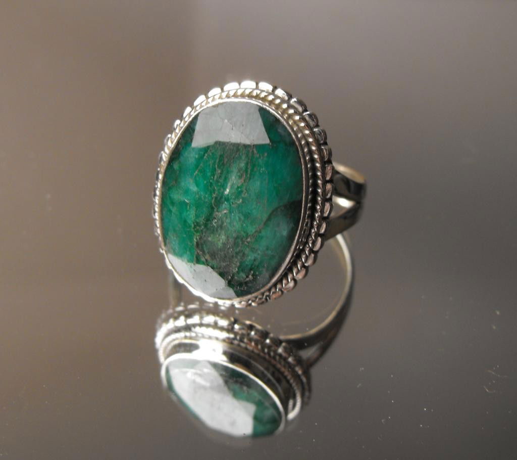 6.98 Emerald Ring Sterling $ 1390 GG GIA: This item was appraised with the gemstone in mount. Each gemstone has been evaluated on a case by case basis, some stones are higher quality than others and will be more valuable than larger stones of