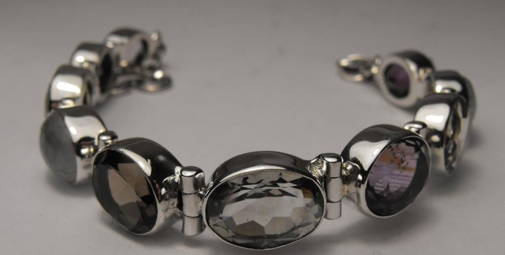 17.24 tcw Colored Quartz Necklace $ 790 GG GIA: lemon -topaz- moonstone- blue- amethyst - This item was appraised with the gemstone in mount. Each gemstone has been evaluated on a case by case basis, some stones are higher quality than others and w