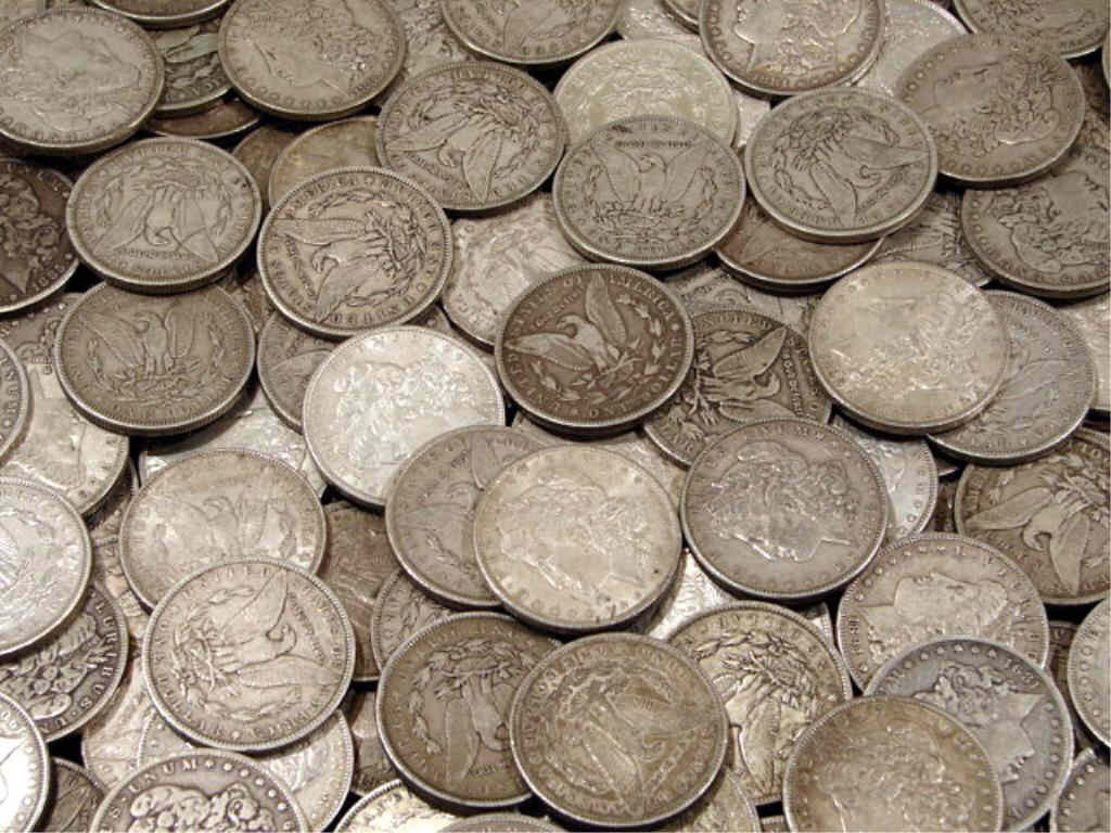 (100) Morgan Silver Dollars - AG -AU: We offer at auction some of the best quality tangible assets. We strive to make your bidding experience the best on the net. Weekly sales of large bulk lots, individual lots and simply the most offeri