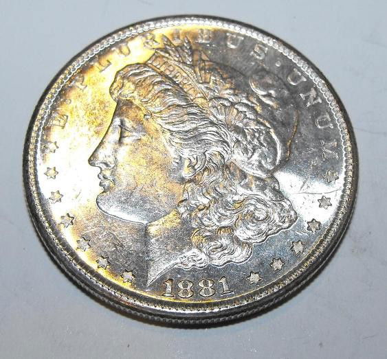 1881s Morgan Silver Dollar: A lot of circulated peace dollars. We offer at auction some of the best quality tangible assets. We strive to make your bidding experience the best on the net. Weekly sales of large bulk lots, individ