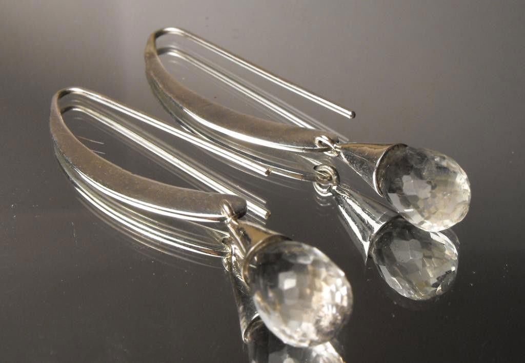 9.70 tcw Topaz Briollete E/R Sterling $ 990 GG GIA: This item was appraised with the gemstone in mount. Each gemstone has been evaluated on a case by case basis, some stones are higher quality than others and will be more valuable than larger stones of