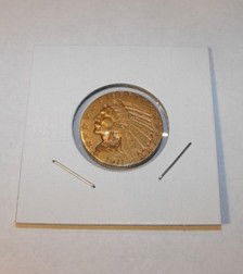 1911 S $ 5 FIVE Dollar Indian Gold: 1911 S $ 5 FIVE Dollar Indian Gold