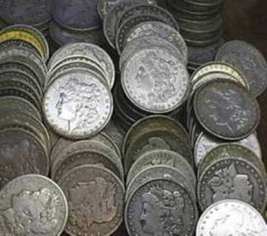 50 Assorted Date Morgans: A lot of 50 assorted date Morgan Silver Dollars