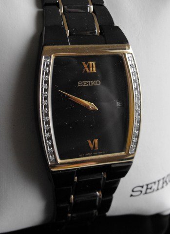 RA- Brand New Seiko Man's Diamond Watch: $625 MSRP brand new with tags.