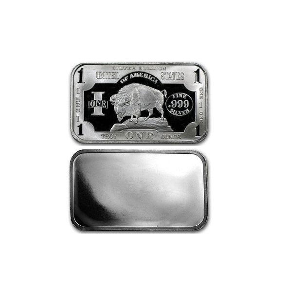 1 oz Silver Buffalo BAR Tough Find: The item shown is the exact item sold, all sales are final and the bid is a contract and promise to pay.