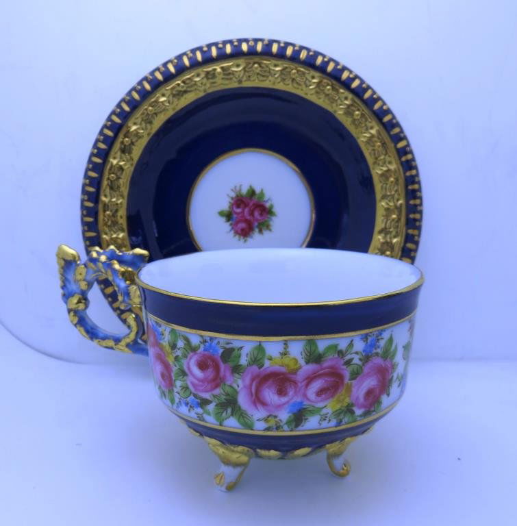 Limoges Porcelain Tea Cup & Saucer