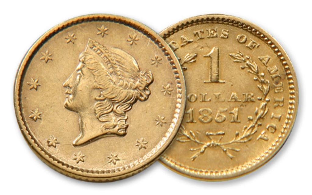 1850-75 $ 1 Gold Liberty US Coin: A random date- US coin- g-au condition- All of our items are Official US Asset Forfeiture & Seizures acquisitions. They are not privately held items. They may have belonged to bankrupt asset dealers,