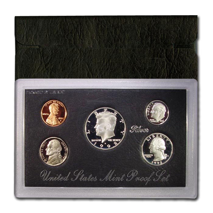 1992 Mint Issued SILVER Proof Set: Mint Issued Silver Proof Set - 1992 - Original Packaging