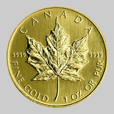 1 oz Gold Maple Leaf Bullion Coin: 1 oz Gold Maple Leaf Bullion Coin