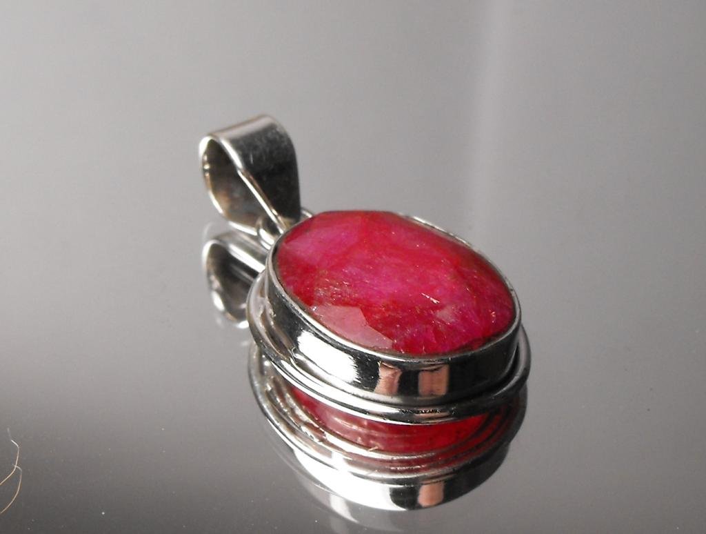 7.93 ct Ruby Pendant Sterling $ 1275 GG GIA: This item was appraised with the gemstone in mount. Each gemstone has been evaluated on a case by case basis, some stones are higher quality than others and will be more valuable than larger stones of