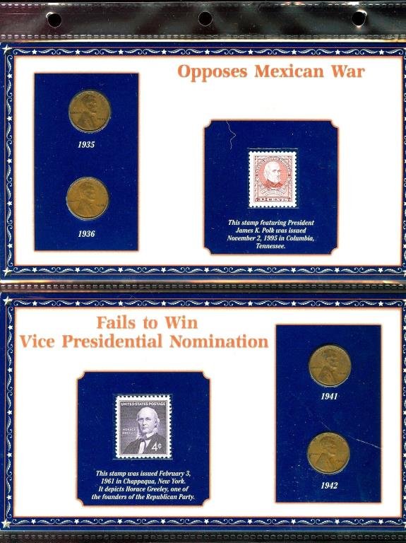 Lincoln Head Cents w/ Stamps on Mounting Boards: The item has been shown in a high resolution scan, unenhanced so you can make a educated appraisal for yourself. You as the bidder are responsibe for all value and grades.