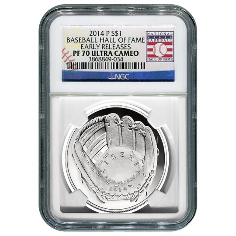 2014 PROOF 70 Baseball Silver Commemorative: Item is as shown in image and in title.