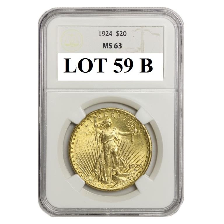 1924 MS 63 NGC $ 20 Gold Saint Gauden's (1 of 1)