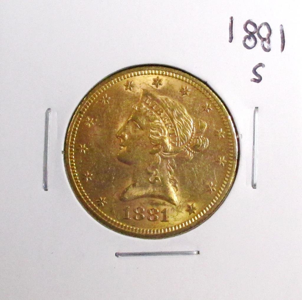 1881 s Better Date $ 10 Gold Liberty Eagle (1 of 2)