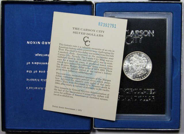 1882 CC GSA Morgan Silver Dollar in Case (1 of 1)